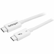 Image of StarTech.com 1.6ft (50cm) Passive Thunderbolt 3 Cable, 40Gbps, 100W PD, 4K/5K Vi