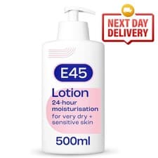 Image of E45 moisturising Lotion Pump - 500g - Dermatological - Skin Care Cream