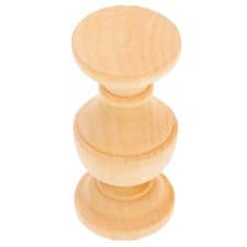 Image of Unfinished Wood Baluster Deck Spindles Solid Staircase Iron Balusters