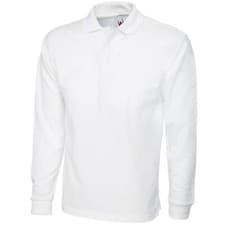 Image of Uneek Longsleeve Poloshirt Breathable Comfortable Collared Polo Work Casual Top