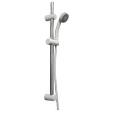 Image of Croydex Amalfi Shower Set, Includes Riser Rail, Shower Head & Hose, White Finish