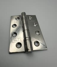 Image of Eclipse 14853 102x76x3 Ball Bearing Hinge Fire Door 13 Polished Stainless Steel