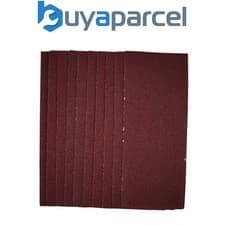 Image of Draper 55737 1/3 Sanding Sheets, 93 x 230mm, 40 Grit (Pack of 10)