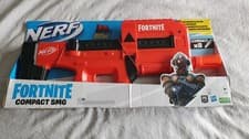 Image of Nerf Fortnite Compact SMG Motorized Dart Blaster, Ultra Red Wrap, 8-Dart