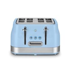 Image of Swan Retro Revive 4 Slice Toaster Retro Design Variable Width ST19029BLU