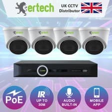 Image of *** BIG SALE *** PoE NVR CCTV System Security Audio Camera Night Vision Outdoor