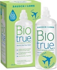 Image of Biotrue Multi-Purpose Travel Contact Lens Solution, 100 ml Flight Pack, Cushion