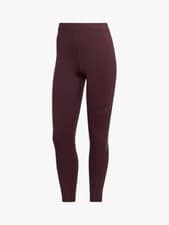Image of adidas Run Icons 3-Stripes 7/8 Gym Leggings, Shadow Maroon Size XS - RRP £60.00