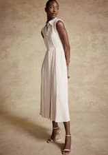 Image of MINT VELVET Cream Midi Shirt Dress With Ported Details & Buttons - RRP £169 - 8