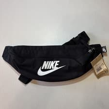 Image of Nike Unisex Heritage Waist Bags Casual Black Run Gym Casual Hip-Bag DB0490-010
