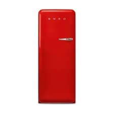 Image of Smeg 244 Litre Fifties Style Left Hand Hinge Freestanding Fridge Wit FAB28LRD6UK