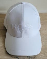 Image of New White promotional Hugo Boss Cap one size 100% cotton