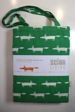 Image of SCION MR FOX BEDDING SET DUVET COVER 2 PILLOWCASES - MINT LEAF - SUPERKING SIZE