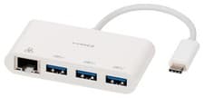 Image of VIVANCO - USB-C USB 3.1 Gen 1 Hub & NIC Network Adaptor, 3x USB-A
