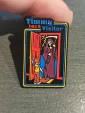 Image of STEVEN RHODES TIMMY HAS A VISITOR HALLOWEEN pin Badge Patch New High Quality