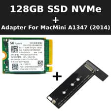 Image of M.2 NVMe Adapter + Hynix 128GB SSD Upgrade Kit for Mac mini 2014 A1347 MEGEN2