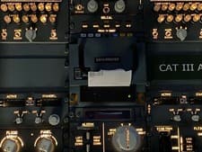 Image of Boeing 737 style ACARS Printer Panel for flight simulation Cockpit builders