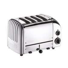 Image of Dualit Classic 4 Slot Toaster With Sandwich Cage Polished Stainless Steel 40590