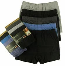 Image of 6 PAIRS MENS PLAIN BOXER UNDERWEAR CLASSIC COTTON RICH BOXERS SHORTS S-7XL