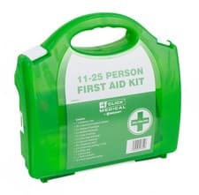 Image of Click Medical 11-25 Person Hsa Irish First Aid Kit With Eyewash And Burn Dressin