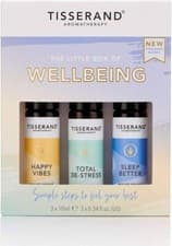 Image of Tisserand Little Box of Wellbeing contains 3 pulse point roller balls 3x10ml