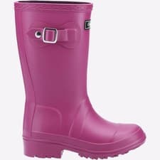 Image of Cotswold WATERPROOF Buckingham Junior Girls Wellington Rain Boots Pink
