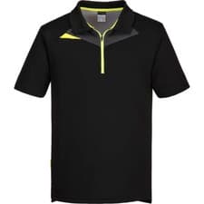 Image of Portwest DX4 Short Sleeve Polo Shirt Black S