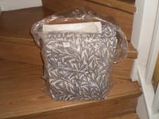 Image of william morris willow indigo blackout pair curtains  90   ins wide x 72 ins long