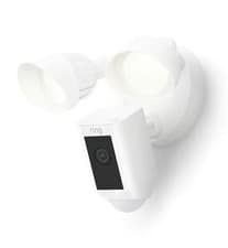 Image of Ring Floodlight Cam Wired Plus - Outdoor Security Cam with LED Lights and Siren
