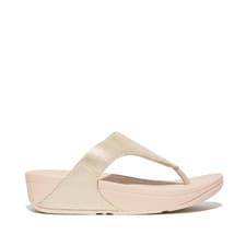 Image of Fitflop Lulu Coated Canvas Toe-Post Ladies Sandals
