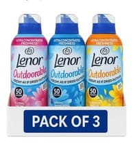 Image of Fabric Lenor Outdoorable Fabric Conditioner 3 Pack Mix 700ml ( each 50 Washes )