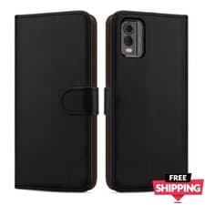 Image of For Nokia C32 C12 G21 C21 Plus X10 X20 Phone Case PU Leather Flip Stand Cover