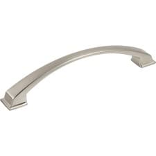 Image of Jeffrey Alexander 944-160SN 160 mm C-C Satin Nickel Arched Roman Cabinet Pull