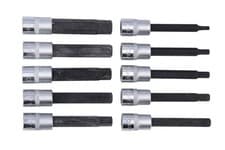 Image of Laser Tools Long Hex Socket Bit Set 3/8"D 10pc 7163
