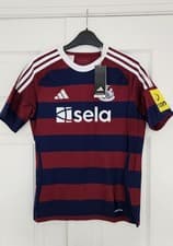 Image of BNWT ADIDAS NEWCASTLE UNITED AWAY SHIRT 24/25 JUNIOR KIDS SIZE 13-14Y LARGE BOYS