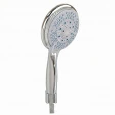 Image of Shower Head Handset 5 Spray Modes Universal EcoSpa Round Chrome