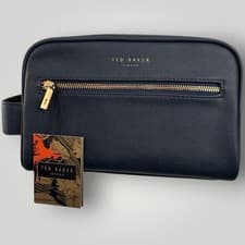 Image of Luxury Stylish Designer Navy Ted Baker Wash Bag ( Bag Only) Brand New