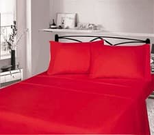 Image of 100% Brushed Cotton Thermal Flannelette Fitted Or Sheet Set Or Flat Bed Sheets