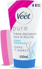 Image of Veet Pure Hair Removal, in Shower Cream, Body & Legs, Normal Skin, 150Ml Each, 1