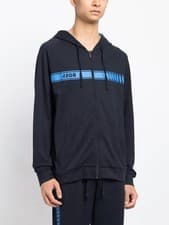 Image of Hugo Boss Authentic Zip Up Hooded Sweatshirt Size 2XL