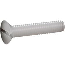 Image of Toolcraft Slotted Countersunk Screws DIN 963 Polyamide M2.5 x 20mm Pack Of 10