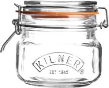 Image of Kilner 0.5L Square Clip Top Jar Glass Airtight Food Storage Canister Preserving