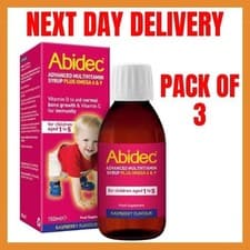 Image of (3 Pack) Abidec Kid Multivitamin Syrup – has Vitamin D for Normal Growth