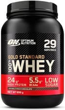 Image of Optimum Nutrition gold standard 100% whey 900g double rich chocolate 29 servings