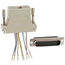 Image of ADAPT DB25M TO RJ45 JACK BEIGE