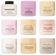 Image of Revolution Loose Baking Powder, Prolongs Makeup Wear, Brightening Setting Powder