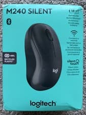 Image of Logitech M240 Silent Bluetooth Wireless Mouse Comfortable Shape Graphite