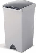 Image of Addis Lift Top Bin 48L Metallic