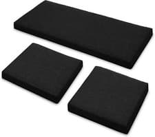 Image of Outdoor Sunny 3 Pieces Replacement Cushions Patio Set for Rattan Chairs Sofa