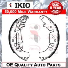 Image of Fits Vauxhall Corsa Fiat Grande Punto Brake Shoes Set Rear Ikio 77364264